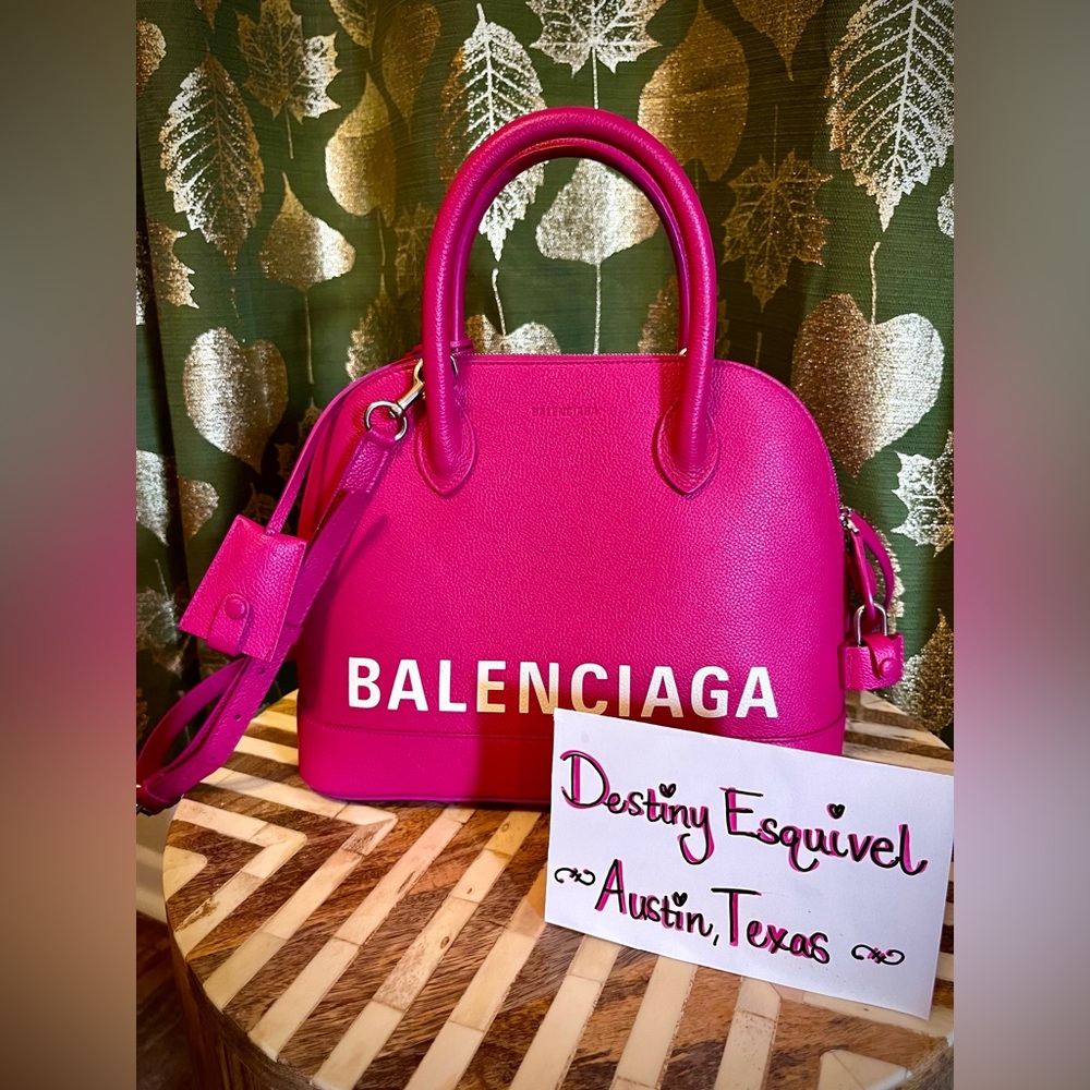 Balenciaga Ville Pink Hand Bag